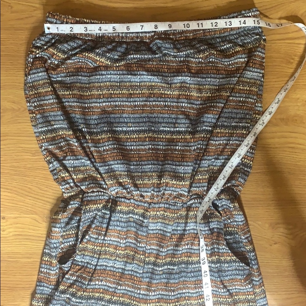 Exit multicolored earth tones size Large Romper - Picture 5 of 8